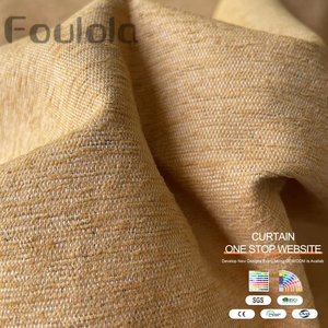 Chine usine approvisionnement Chenile style 100% fenêtre tissé rideau tissu - Product Image 1