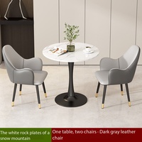 Tables et chaises rondes d'extérieur pour le repos, le bureau et la réception d'hôtel, tables et chaises de loisirs et de luxe léger