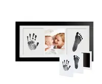 Kit empreinte d'encre pour bébé, sans encre, portable, avec empreinte des mains, Non toxique, tampon tactile, pour cadre photo, nouveau-né, 2021