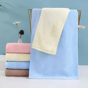Conjunto de toalha de banho de bambu, conjunto de toalhas de banho de bambu grosso de luxo com logotipo personalizado