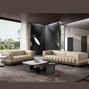 Canapé de réception moderne en cuir véritable pour le salon Hôtel École Atelier Commercial Officina <span class=keywords><strong>Ensemble</strong></span> de salle d'attente - Product Image 2