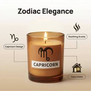 Candela Aromatica Decorativa per la Casa, Candela per Aromaterapia, Dodici Segni Zodiacali: Cancro, Capricorno, Ariete - Product Image 3