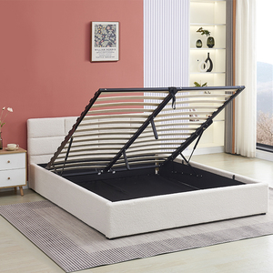 Base de Cama Elevable Hidráulica de Tela Contemporánea con Mecanismo Hidráulico Resistente y Sin Necesidad de Somier - Product Image 4