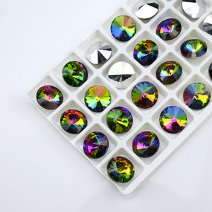 Cristales de Vidrio Selina, Coloridos, con Punta, Sin Fijación en Caliente, Ecológicos, <span class=keywords><strong>para</strong></span> Decoración de <span class=keywords><strong>Uñas</strong></span> 3D, Bolsos de Novia, Tocados - Product Image 2