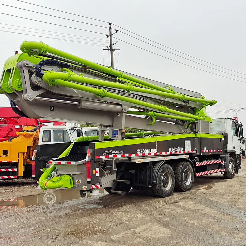 Zement transport ausrüstung Zoomlion Mercedes Actros 47m Diesel Gebraucht beton Ausleger pumpe LKW