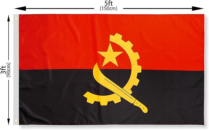 Bandiera Angola in vendita, bandiera angolana Bandiera Angola in vendita, bandiera angolana