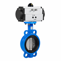 Vanne papillon pneumatique à disque en fonte ductile EPDM de 10 pouces IMGV PIS1, système de refroidissement par eau, ISO9001:2008 CE