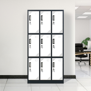 Oferta Especial: Armario Metálico de Almacenamiento para Personal con Múltiples Compartimentos, Armarios Metálicos de 9 Puertas - Product Image 1