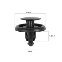 Clips de fixation à pousser de haute qualité OE 9046707166 pour carrosserie automobile, compatibles avec pare-chocs, garde-boue et protection d'arche de roue Toyota