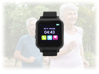 Montre intelligente GPS GSM IP67 professionnelle étanche-Moniteur et traqueur de fréquence cardiaque idéal