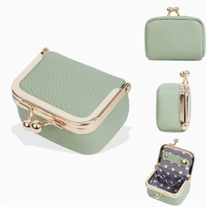 Nouvelle Collection : Mini Pochette à Bijoux Rectangulaire en Cuir avec Fermeture Boutonnée, Doublure en Tissu, Élégante et Simple, pour Bagues, Colliers et Boucles d'Oreilles - Product Image 4