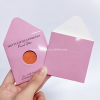 Kemasan amplop eyeshadow panci tunggal Mewah Murah cetakan sesuai pesanan dengan LOGO Anda