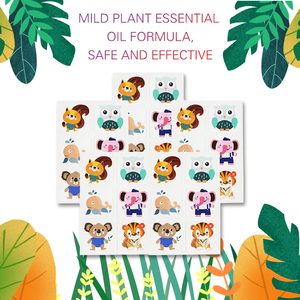 Parche repelente de mosquitos de verano Fragancia de <span class=keywords><strong>citronela</strong></span> Control de plagas desechable eficaz Diseño de animales de verano Bolsa sólida de EE. UU. - Product Image 4