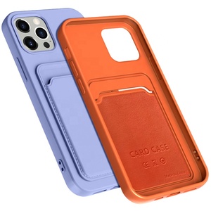 Thấp moq TPU Silicone trường hợp điện thoại với khe cắm thẻ cho iphone 14/15 phục vụ như là một chủ thẻ tín dụng và ví điện thoại di động trường hợp - Product Image 5