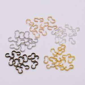 Cierre de tres formas para la fabricación de pulseras, en plata, oro, bronce antiguo, blanco, KKC, chapado en oro, accesorios de joyería DIY. - Product Image 4