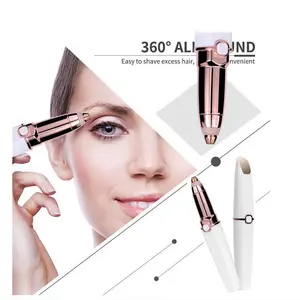 2 in 1new items Eyebrow & Facial Hair Trimmer for Men Women battery operated eyebrow trimmer