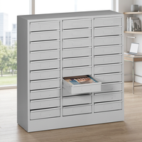 Meuble de classement en acier soudé à tiroirs multiples, organisateur à 30 tiroirs, pour plans de taille Légal, armoire de rangement métallique