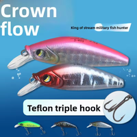 Aotuo Leurre Micro Minnow Artificiel Rigide pour la Pêche au Bar, 5.5cm 4.5g et 6.5cm 7g, Vente Chaude