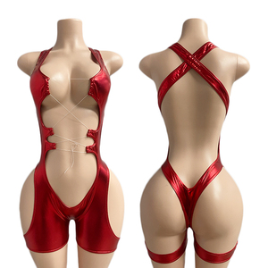 ELITES Club Wear Sous-vêtements sexuels Sexy Lace Mesh Gauze Hanging Neck Back - Product Image 2