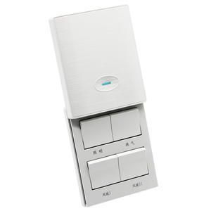 Panel de Interruptores Universal de 5 Vías, 4 Vías, Tipo 86, para Calefactor/Ventilador de Baño - Product Image 1