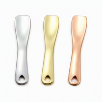 Alat Pengambil Krim Wajah KINWONG Cream Spatula dari Alloy Seng 3 Warna Sendok Kosmetik Perawatan Kulit 6cm Custom OEM Grosir