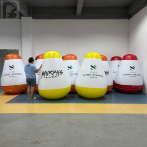 Marcador Flotante Cónico Inflable Gigante Reutilizable de PVC para Carreras de Veleros <span class=keywords><strong>en</strong></span> Lagos, Carnavales de Playa/Campañas de Marca Marítima - Product Image 1