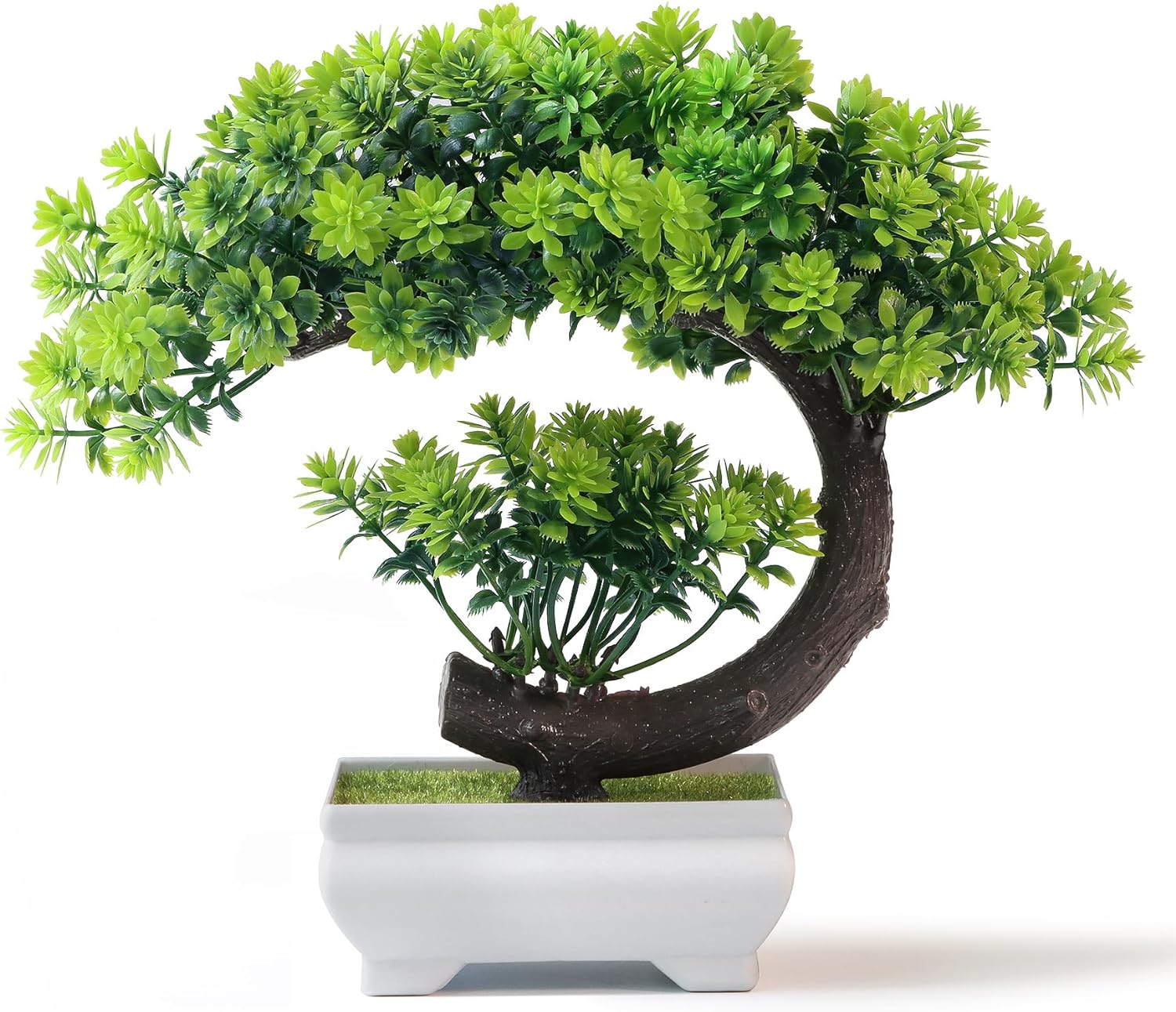 Kleine Kunstpflanzen - Knstlicher Bonsai-Baum aus Plastik in Smaragdgrn  zur Dekoration fr Zuhause, Schlafzimmer, Wandregal, Bro und Schreibtisch|  Alibaba.com