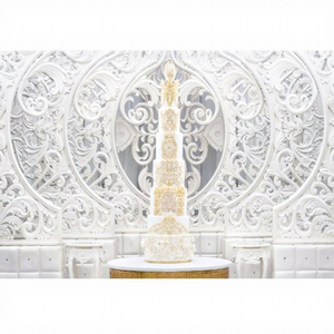 Trending Wedding Stage Back-<b>frame</b> Setup Latest Fiber Carved Wedding <b>Backdrop</b> Decoration Latest Fiber C Style Panels - Product Image 1