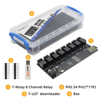 En stock, carte de développement ESP32 LILYGO T-Relay originale, module relais 8 canaux 5V, isolation optocoupleur, WiFi
