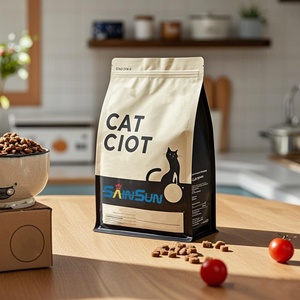 Fábrica 1kg 2kg 5kg 10kg 15kg 20 kg Plástico Folha de alumínio Flat Bottom Ziplock Cat <span class=keywords><strong>Dog</strong></span> Pet <span class=keywords><strong>Food</strong></span> Embalagem Bag