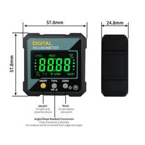 Draagbare Mini Digitale Gradenboog Inclinometer Met Magneet Economische Digitale Niveau Doos Met Magneten Base Digitale Hoek Niveau - Product Image 2