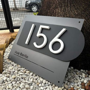 ป้ายชื่อแบรนด์อะคริลิคสั่งทำพิเศษ กันน้ำ เป็นมิตรกับสิ่งแวดล้อม สำหรับวิลล่า อพาร์ทเมนท์ โรงแรม ป้ายโฆษณาส่งเสริมการขาย - Product Image 1