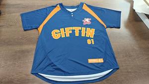 Maillot de baseball à sublimation personnalisée à haute élasticité à séchage rapide 2 boutons, col en V, vêtements de softball cousus respirants - Product Image 6