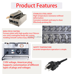 2000w Dinosaur Waffle <strong>Cake</strong> <strong>Maker</strong> Mouth Opening Dinosaur Style Waffle Bread Machine Ice Cream Chicken Rolls Fill Waffle <strong>Maker</strong> - Product Image 6