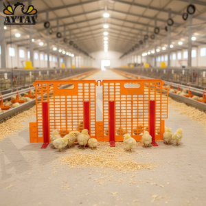 Nuevo Separador de Pollitos Tipo H de Plástico Naranja, Jaula para Animales con Larga Vida Útil, 50x45cm, 1 Año de Garantía para Granjas Avícolas AYTAV - Product Image 3