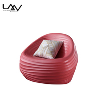 Salon moderne Chambre à coucher Chaise de loisirs colorée Mobilier de chaise en plastique pour hôtel villa
