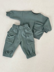 Abbigliamento invernale per bambini 2024 bambino Set <span class=keywords><strong>pantaloni</strong></span> <span class=keywords><strong>Cargo</strong></span> per ragazza - Product Image 5