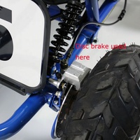 Kits de Reparación de Go Karts, Freno de Disco Hidráulico Trasero Universal y Duradero para una Frenada Segura