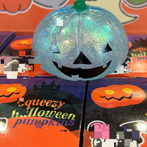 Divertido Juguete Antiestrés con Forma de Cabeza de Calabaza de Halloween, Adorno Sensorial Suave y Elástico, Regalo Ideal para Fiestas y Decoración Navideña - Product Image 2