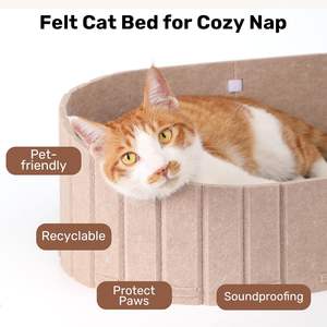 Milieuvriendelijk Sofa-Vormig Kat-En Hondenbed Met Afneembare Wasbare Hoes Polykatoen En Katoenen Materialen Polypropyleen Vulling - Product Image 4