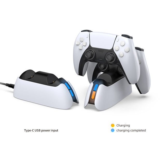 New PS5 Charging Dock Station Dual Controller for Playstation5 Charger Stand Type-C Joystick Accessories