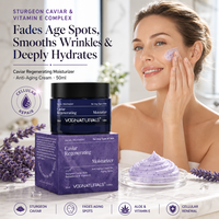 Crème Visage Anti-Âge au Caviar et Collagène OEM ODM, Hydratant à la Vitamine E, Améliore le Teint Terne et les Ridules pour Soin Jour et Nuit