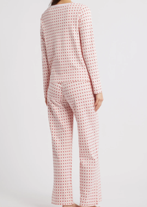 <span class=keywords><strong>Pigiama</strong></span> da donna in cotone <span class=keywords><strong>con</strong></span> stampa a cuore a manica lunga abbigliamento termico <span class=keywords><strong>con</strong></span> stampa Love tascabile comodo Set pigiami in due pezzi - Product Image 4