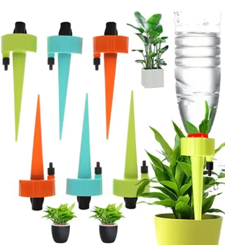 6 PCS Home Vacation Watering Irrigation Control System Adjustable Flower Plant Self Watering Insert Spikes Irrigator Device