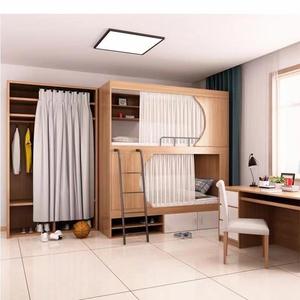 Cápsula espacial litera Hostal juvenil de madera maciza de dos pisos Hostal juvenil dormitorio Alto y Bajo apartamento cama todo incluido