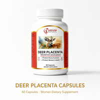 Capsules de Placenta de Cerf OEM/ODM, Extrait Naturel, Complément Alimentaire pour la Santé des Femmes, Favorise la Santé Féminine