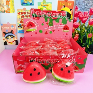 Watermelon <b>Slow</b>-<b>Rise</b> <b>Squishy</b> PU Soft Moist <b>Slow</b> Rebound Stress Relief Toy Fruit Squeeze <b>Squishy</b> Toy - Product Image 3