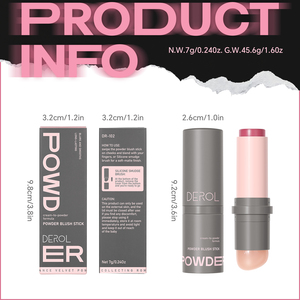 <span class=keywords><strong>Derol</strong></span> 2025 Blush and Stick Crema de alta calidad para polvo Colorete para mejillas Stick Branding Luxury Powder Blush Stick - Product Image 6
