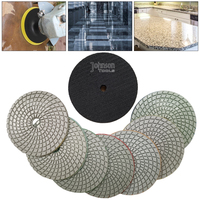 50 Grid Polish Pad 180mm Turbo Shinemate Diamond Floor Edge Polishing Pad.