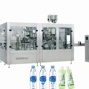 automatic washing filling and capping machine for making bottle water